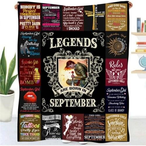 Warrior Girl Born in December Birthday Gift Black Fleece Blanket Kids Women Quilt Blanket Warm Throw Blanket for Sofa Bedroom