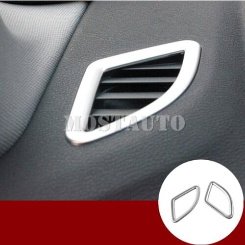 For BMW X2 F39 Stainless Dashboard Side Air Vent Outlet Cover Trim 2017-2019 2pcs Car Accessories Interior Car Decor Car Trim