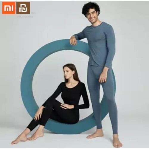 Xiaomi mijia underwear set silky anti-static invisible base couple winter autumn clothes long pants suit smart home