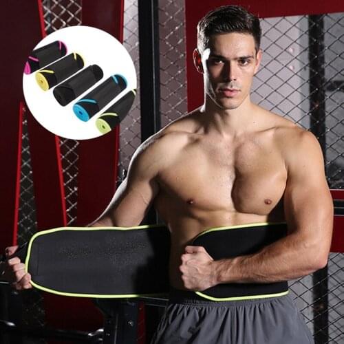Mens Neoprene Fitness Sports Weight Loss Body Shaping Belt Waist Support Belt