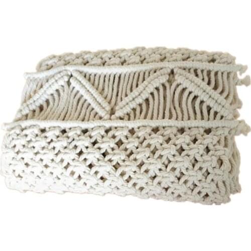 35X160cm Macrame Table Runner with Tassels Bohemian Woven Table Runner Wedding Decoration Handmade Macrame Table Runner