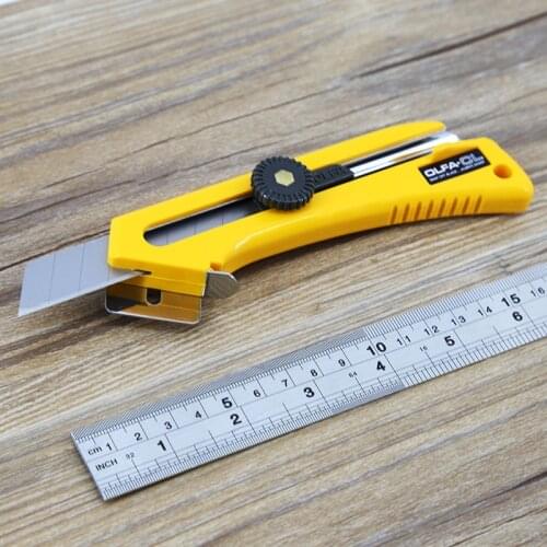 OLFA 18mm Ratchet-lock Utility Knife with 90-degree Cutting Base (CL)