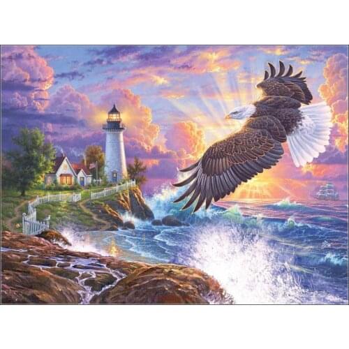 Full Embroidery Counted Cross Stitch Kits Needlework - Crafts 14 ct Aida DIY Arts Handmade Decor - The Guiding Light