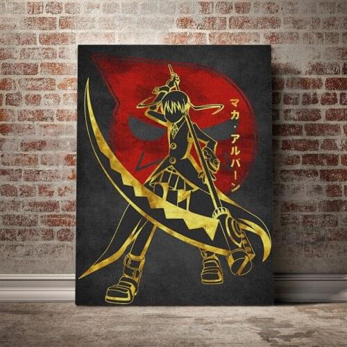 Maka Albarn Soul Eater Poster Canvas Wall Art Decoration prints for living Kid Children room Home bedroom decor painting