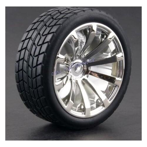 1Set 4PCS Rubber RC Racing Tires Car On Road Wheel Rim Fit For HSP HPI 1/10 HSP 94123/94122/94103/D4/D3 605 all