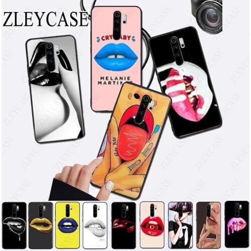 Sexy Gold red woman Lip Phone Case for redmi note8pro note7 note5 note6pro 7 7A 8 8A Note8T Note9 note9s note9pro max Cellphones