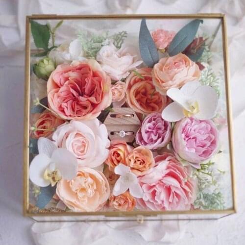 Simple Wooden Hexagon Ring Display Stand Couples Rings Storage Rack Jewelry Holder Tray Organizer Gifts