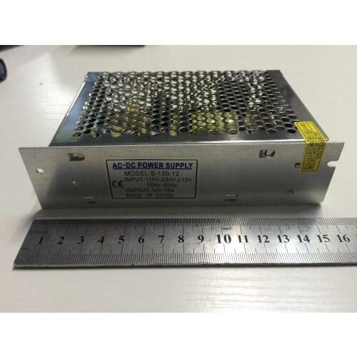 1 piece LED Driver Lighting Transformer Adapter AC 170-260 V to DC 12V 120W 10A Power Supply switch for LED Strip Light