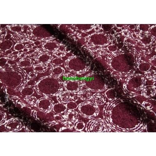 Flowing gold, unique texture, characteristic circle jacquard garment fabric