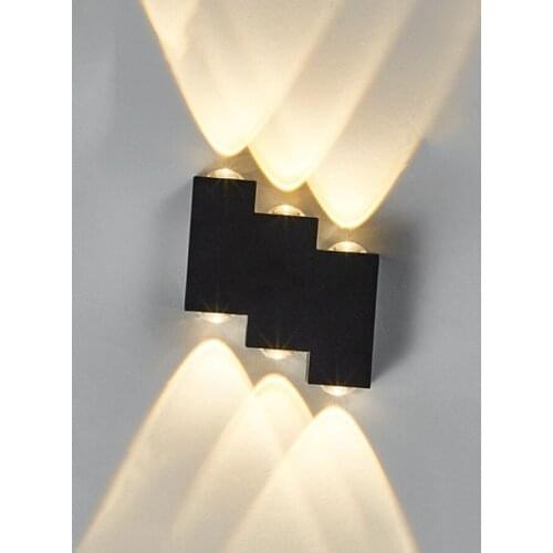 Outdoor Waterproof LED Wall Light 6W Trapezoid Shape Modern Courtyard Porch Light Garden Corridor Staircase Exterior Wall Lamp