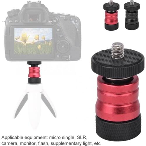 Universal Quick Release Plate Small Ballhead Hot Shoe Mount Base Ball for Monitor SLR Camera Camcorder Tripod Heads Flash Light