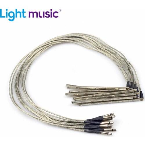10pcs 6 String High Sensitive Acoustic Guitar Bridge Saddle Rod Piezo Metal Rod Folk Guitar Pickup Stick Guitar Accessories