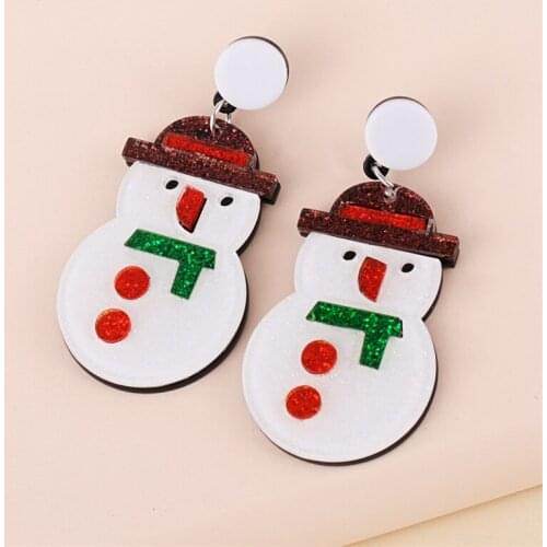 JURAN New Statement Acrylic Earrings For Women Resin Cute Drop Earrings Boho Party Christmas Jewelry Brincos