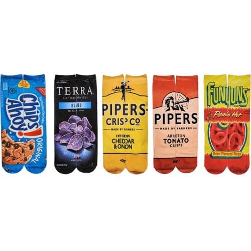 Women‘s Happiness Socks Children with 3D Print Candy Chocolate Beans Ankle Socks Woman Men 100% Cotton Socks Colorful 30cm 40cm