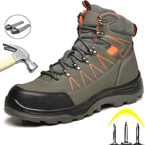 Winter Shoes Safety Boots Work Protection Feet Safety Shoes Men Indestructible Work Shoes Steel Toe Footwear Outdoor Hiking Boot