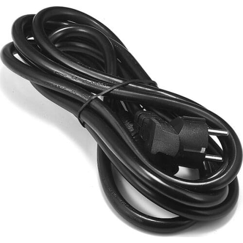 10pcs EU Power Cable 1.2m 1.5m 2m 3m 5m 14AWG IEC C13 Power Extension Cord For PC Computer Bitmain Antminer PSU Printer DJ Light