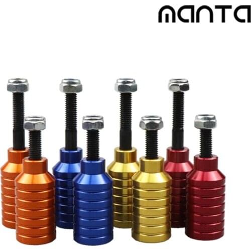 2pcs/Set Freestyle Pro Stunt Scooters Equipped Pegs Aluminum For Kick Trottinette Part With Axle Accessories