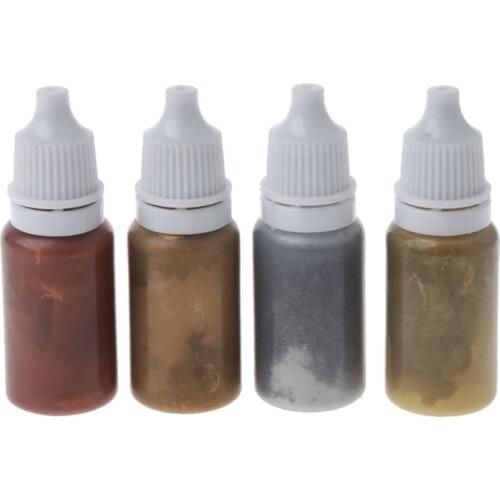 4 Colors Epoxy Resin Colorant Glitter Marble Metallic Pigment Resin Jewelry DIY