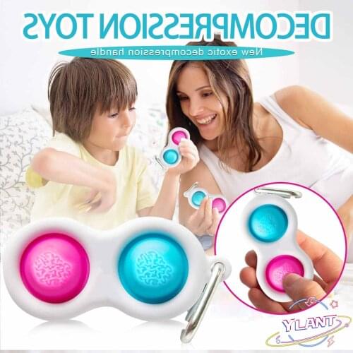 4 pcs Fidget Simple Dimple Toy Stress Relief Educational Autism Board Hand Fidget Toys For Kids Adults Controller Antistress Toy