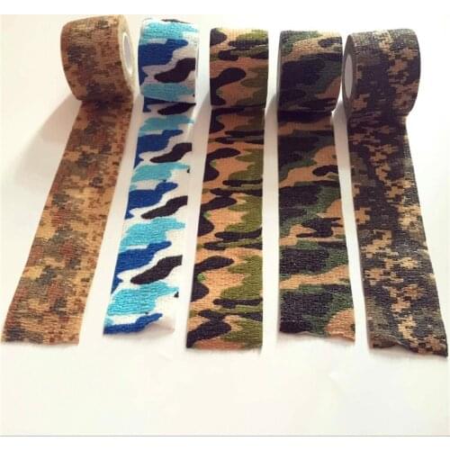 5cmx4.5m Multi-functional Camo Tape Shooting Tool Camouflage Stealth waterproof Self-adhesive Bicycle Tape
