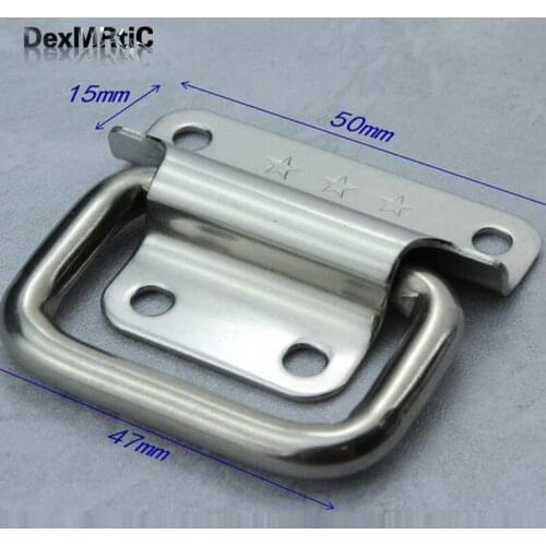 50mm Thickened Stainless Steel Box Ring Handle Bag Handle Air Box Handle Wooden Box Handle