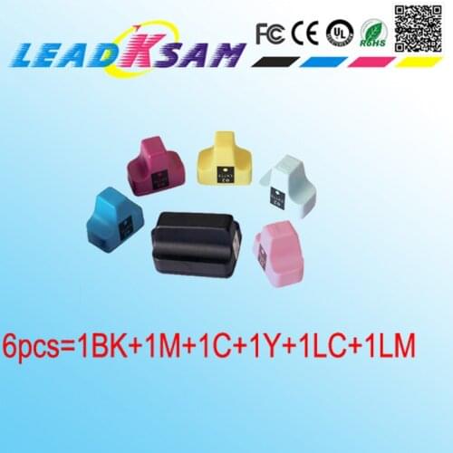 6pcs replace for HP02 ink cartridge for Photosmart Printer C5180 C6180 3310 3210 02 HP02XL HP02