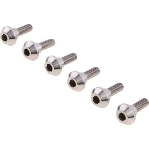 6 Piece Brake Disc Bolts M6x20mm Rotor Made of Alloy Steel, The