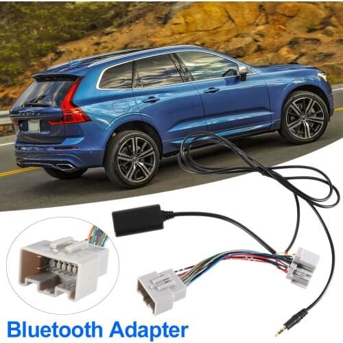 Bluetooth 4.0 Audio Cable 1.5m + 14Pin 12V Audio Adapter Cable Aux Cable CD Player To MP3 For VOLVO Car Accessories