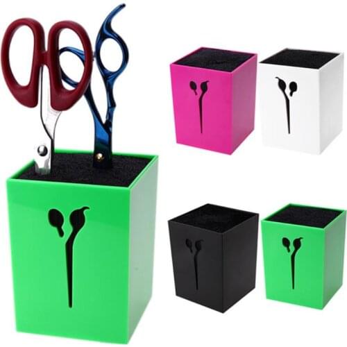 Salon Hairdressing Scissors Holder Comb Clamps Stand Kit Scissors Hair Clips Box Organizer Salon Hair Styling Accessories