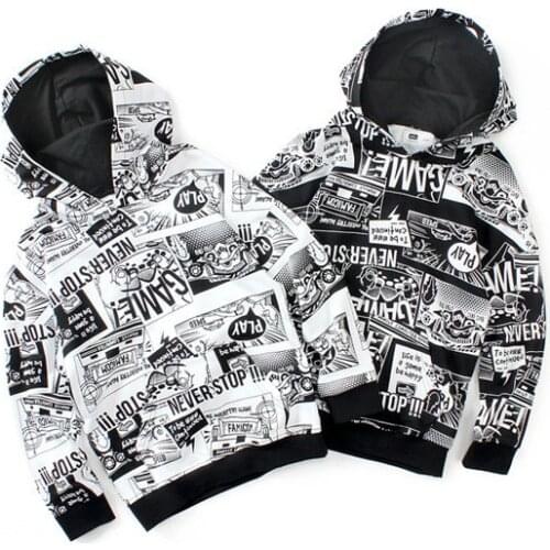 Spring Autumn Kids Hoodies Boys Girls Fashion Hoodie Pullover Kids Cotton Letter Print Sweatshirts Hoodie Childrens Tops