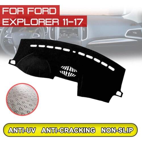 For Ford Explorer 2011 2012 2013 2014 2015 2016 2017 Car Dashboard Mat Anti-dirty Non-slip Dash Cover Mat UV Protection Shade