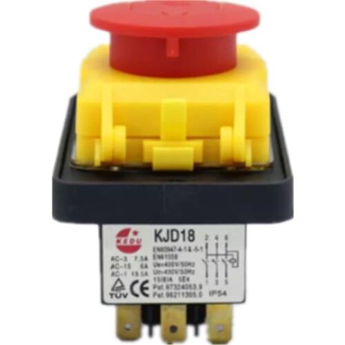 7pins 400V/50Hz 5E4 On/Off Electrmagnetic Power Switches for Vessel Boat Grinding Machine KJD18