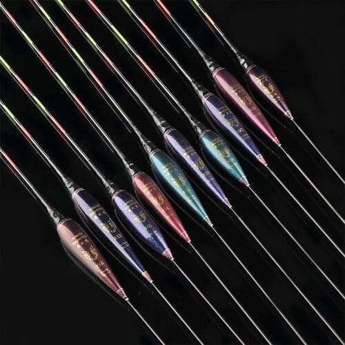 Long Tail Electronic Buoy Strike LED Indicator Slip Drift Tube Fishing Float With Button Battery Night Luminous Light Stick