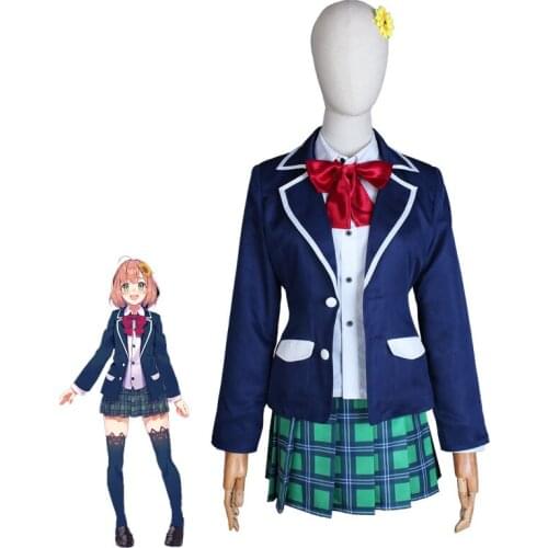 Hololive VTuber YouTuber Honma Himawari Cosplay Costumes Women Fancy Uniforms Top Skirts Coat Halloween Outfits Custom Made