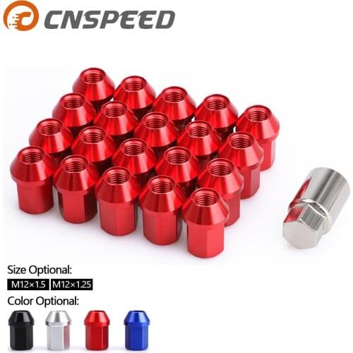 Jdm Aftermarket Car Anti-theft 6061 aluminum alloy Wheel Lock Nuts Length 35MM M12*1.5 M12*1.25 Lug Nuts