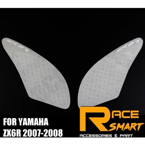 Motorcycle Gas Tank Pads For YAMAHA ZX6R 2007 2008 ZX-6R ZX 6R Knee Grip Protector Protective Fuel Sticker Side Pad Z X6R
