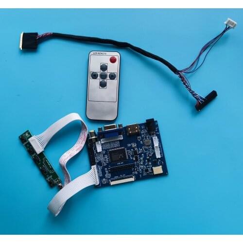 Kit Work for N133B6 1366x768 Controller Board panel driver Screen remote display moitor 40pin 2AV VGA AV LED HDMI LCD