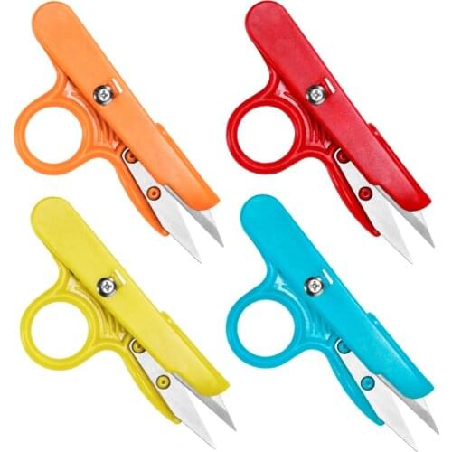 KAOBUY Retro Yarn Scissors Set Exquisite Vintage Scissor Embroidery Tailor Scissors Sewing Supplies U-shaped Plastic Handle