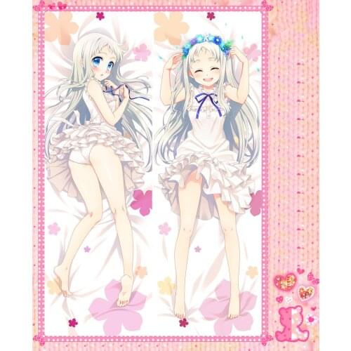 Anime Cartoon no Hi Mita Hana no Namae o Bokutachi wa Mada Shiranai Bolster Hugging Pillow Case Cover Pillowcase No.58012