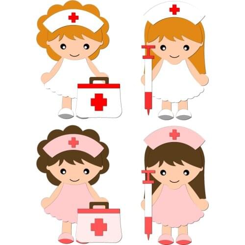 New Doctor, nurse, girl puzzle Wooden Die Scrapbooking N22 Cutting Dies Multiple Sizes Compatible With Most Die Cutting Machines