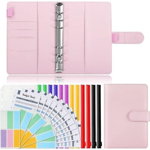 Budget Binder Organizer,A6 Cash System Planner for Money Receipts Budgeting, for Writing Down Different Budget