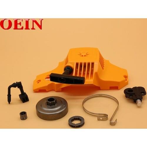 Recoil Rewind Pull Starter Clutch Drum Sprocket Rim Oil Pump Brake Band Bearing For Partner 350 351 Gas Chainsaw Parts