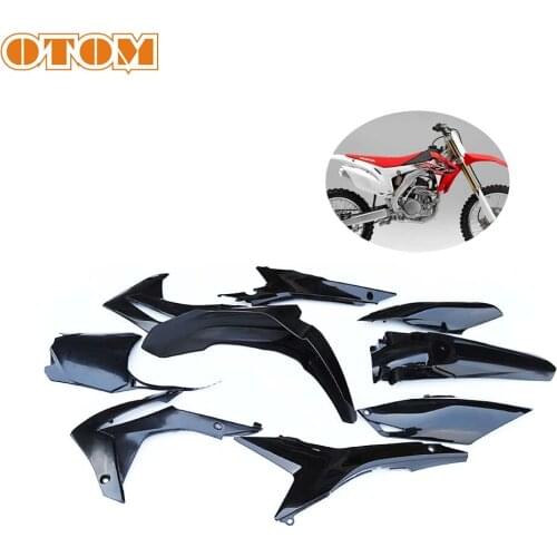 OTOM Motorcycle Full Plastic Kit Appearance Parts Front Numbe Plate Fairing Side Panels Fender Fuel Tank Radiator Shroud For CRF