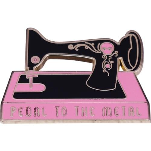 Sewing Machine Pedal to the Metal Badge Rei Hay Fashion Witch Special Edition Gift