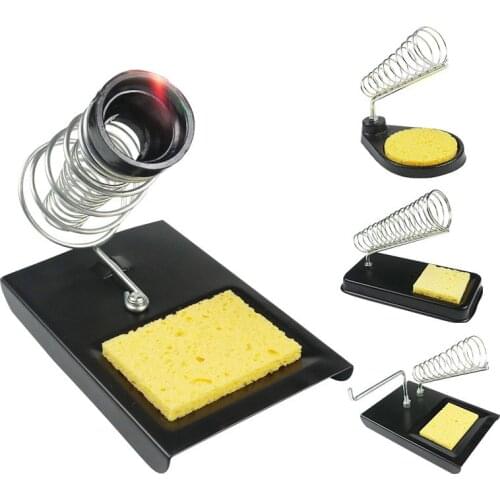1pc Electric Soldering Iron Stand Holder Metal Support Station With Solder Sponge Soldering Iron Frame Small And Simple