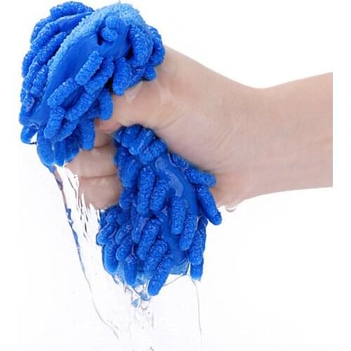 Body Dust Cleaning Glove Automotive Care Microfiber Mitt Double Sided Ultra Soft Car Household Washing Glove Window Accessories