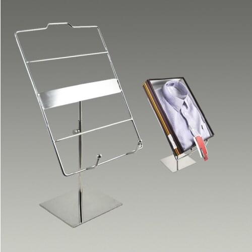 Adjustable Stainless steel display stand holder racks for Mens shirts