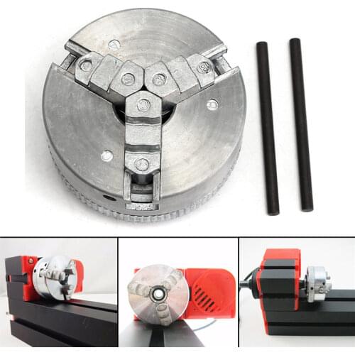 3 Jaw Self Centering Lathe Chuck M12x1 45mm Metal Scroll Chucks For Drilling Milling Machine Parts Diy Lathe Accessories