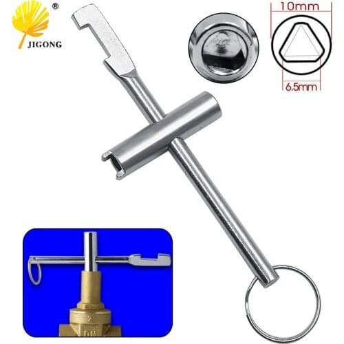 Water meter front valve key water meter front triangle key switch gate valve key lock valve key wrench