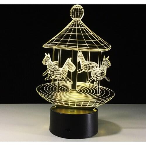 Touch Remote switch 3d Lamp Veilleuse Enfant Novelty Usb Led Night Lamp Wireless Wall Lamp 3d Light Fixtures